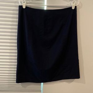 Navy blue suiting skirt